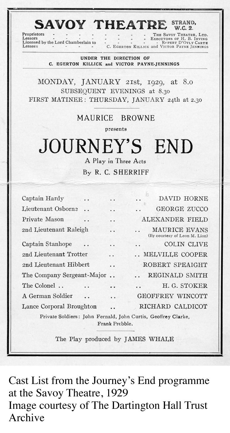 Journey's End Programme